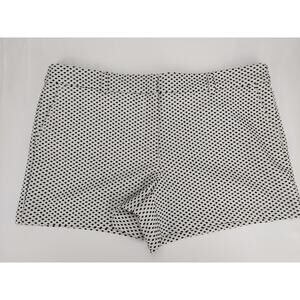 Loft Ann Taylor Chino Textured Black & White Women's Shorts NEW Size 14g